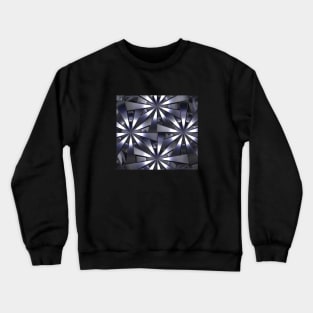 Metal Pinwheels in Blue Crewneck Sweatshirt